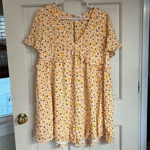 Sadie and Sage Yellow Flower Romper
